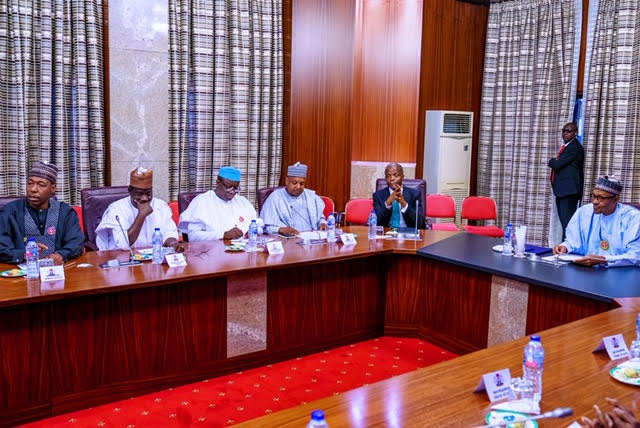 Photo News: President Buhari meets with APC Governors in State House, Abuja, on Thursday