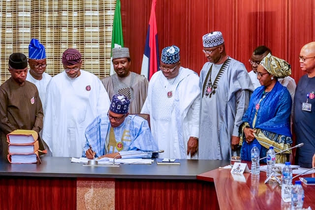 Buhari signs 2020 budget on his 77th birthday