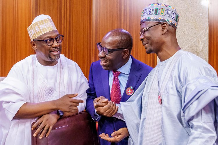 Photo News: President Buhari meets with APC Governors in State House, Abuja, on Thursday