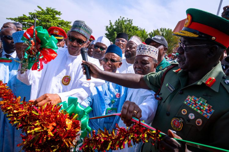 Photo News: Buhari unveils first indigenous MRAP, other military vehicles