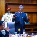 PHOTOS: Anthony Joshua presents belts to Buhari, prostrates