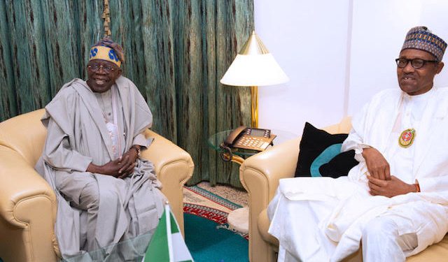 Tinubu meets Buhari, says debate over third term for president needless