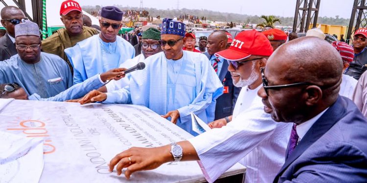 Buhari commissions Ore interchange flyover, assures of massive investment in infrastructure