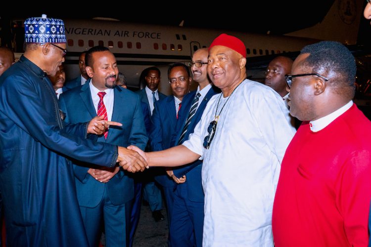 Photos: President Buhari arrives Addis-Ababa, Ethiopia