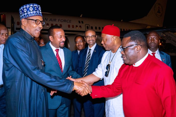 Photos: President Buhari arrives Addis-Ababa, Ethiopia