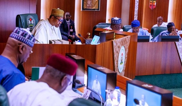 Photos: President Buhari Swears-In National Assembly Service Commission Members in State House on 26th Feb 2020