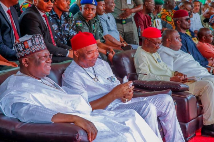 Photos: Lawan, Uzodinma, Omo-Agege bid farewell to late Senator Benjamin Uwajumogu