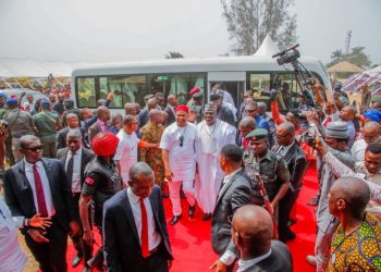 Photos: Lawan, Uzodinma, Omo-Agege bid farewell to late Senator Benjamin Uwajumogu