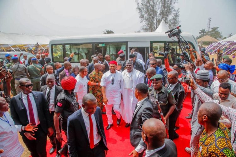 Photos: Lawan, Uzodinma, Omo-Agege bid farewell to late Senator Benjamin Uwajumogu