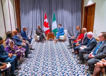 Photos: President Buhari in a Bilateral Meeting with Canadian PM Justin Trudeau, in Addis Ababa