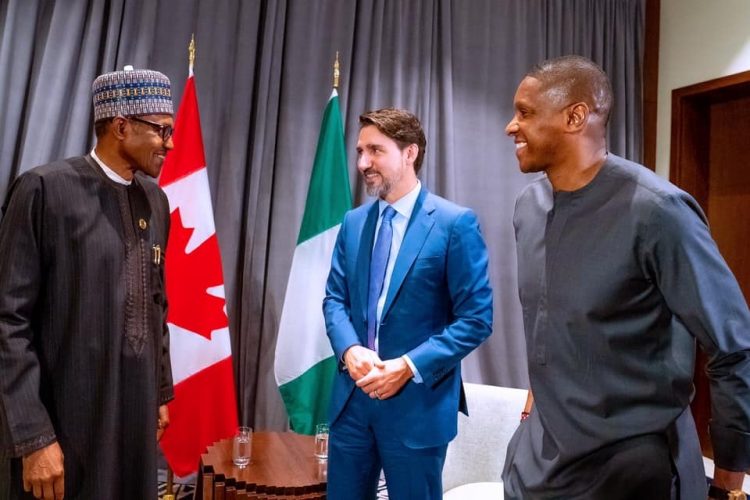 Photos: President Buhari in a Bilateral Meeting with Canadian PM Justin Trudeau, in Addis Ababa