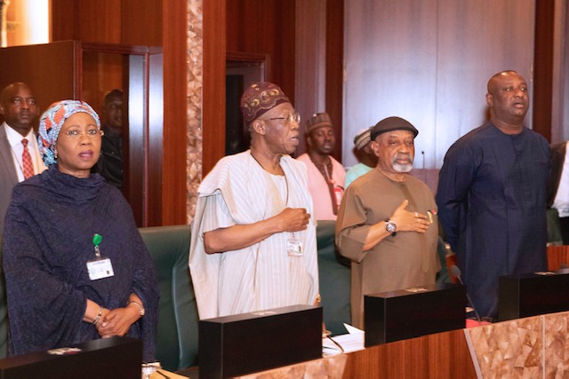 President Buhari presides over FEC meeting, on Wednesday
