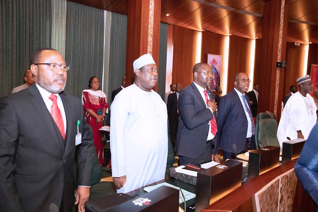 President Buhari presides over FEC meeting, on Wednesday