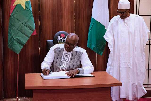 Photos: President Buhari receives President Of Burkina Faso H.E Kabore