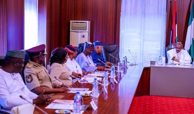 Photos: President Buhari Officially presents to the Public, The Nigeria Visa Policy (NVP) 2020 in State House on 4th Feb 2020