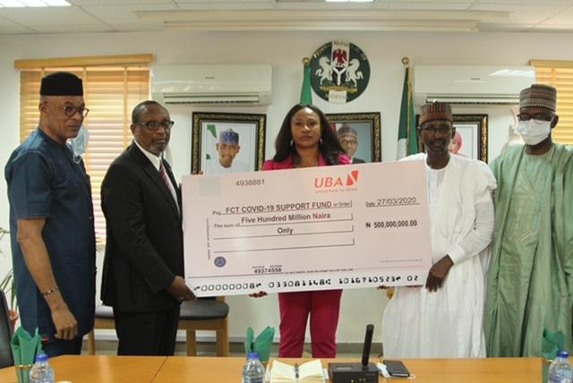 Combating Covid-19: FCTA gets N500m donation from UBA