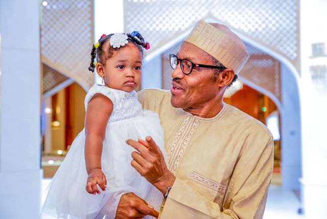 CHILDREN’S DAY SPECIAL: File photos of President Muhammadu Buhari with Nigerian children