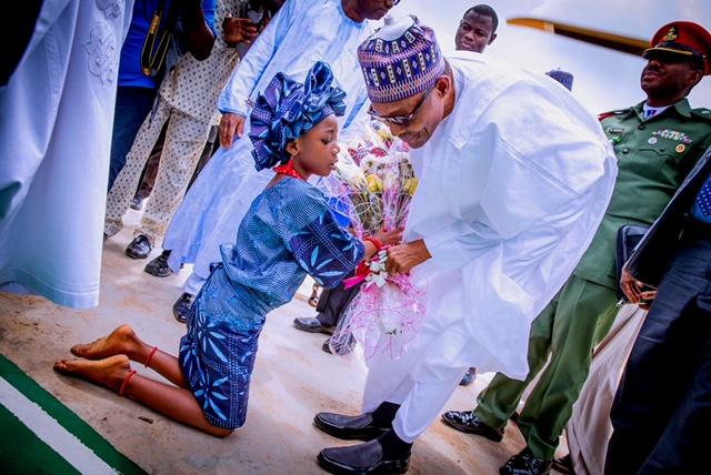CHILDREN’S DAY SPECIAL: File photos of President Muhammadu Buhari with Nigerian children