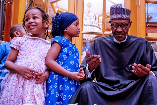CHILDREN’S DAY SPECIAL: File photos of President Muhammadu Buhari with Nigerian children