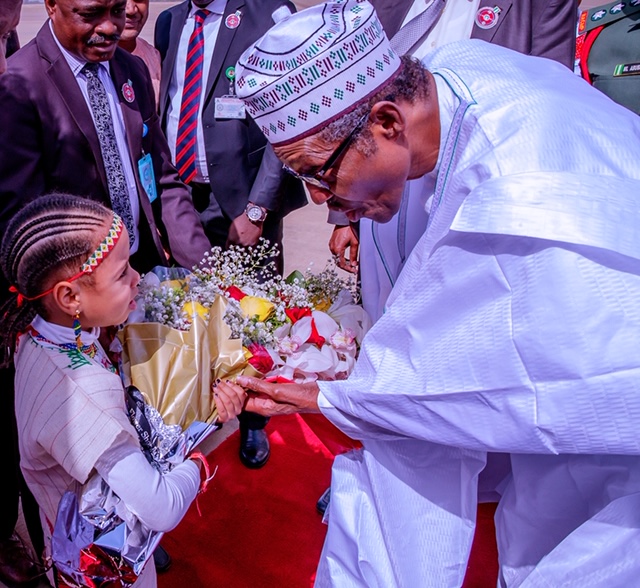 CHILDREN’S DAY SPECIAL: File photos of President Muhammadu Buhari with Nigerian children