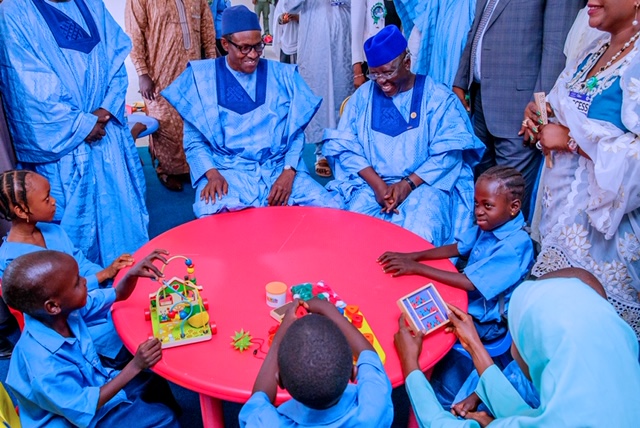 CHILDREN’S DAY SPECIAL: File photos of President Muhammadu Buhari with Nigerian children