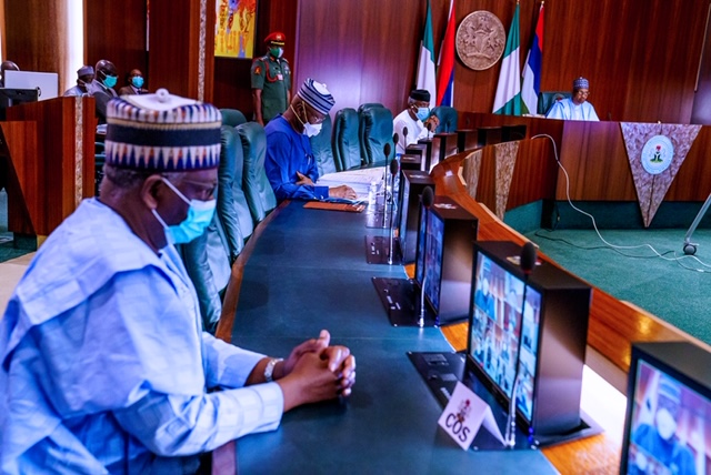 President Buhari presides over FEC online and appoints Ibrahim Gambari as new Chief of Staff in State House on 13th May 2020