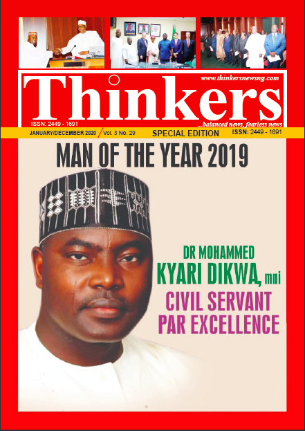 Ex-Permanent Secretary, Dr MK Dikwa, emerges Thinkers Magazine’s 2019 Man of the Year