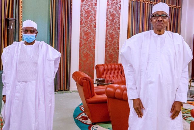 Photo: Tambuwal briefs Buhari