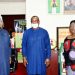 Minister of State for Labour and Employment, Mr Festus Keyamo receives NPC Chairman, Dr Tayo Oyetunji and NPC Federal Commissioner, Ma Seyi Aderinokun in his office