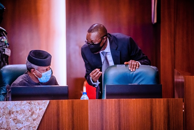 President Buhari presides over a virtual FEC meeting, on Wednesday