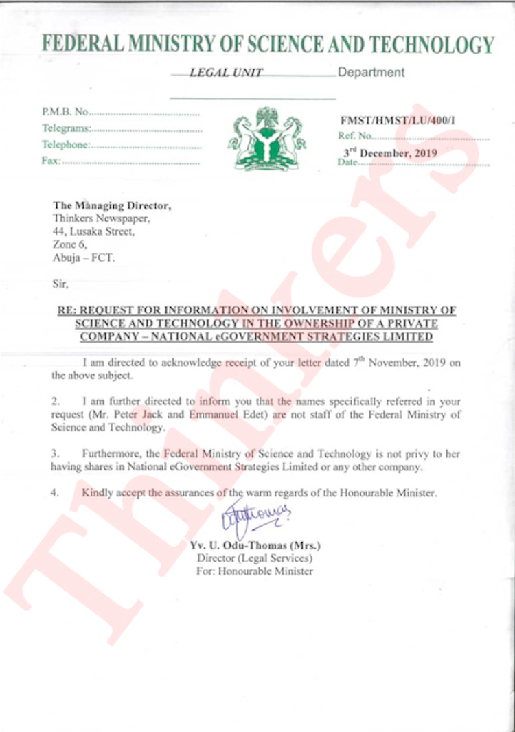 How Interior Ministry paid N1.1 billion to fraudulently registered ‘National eGovernment Strategies Limited’
