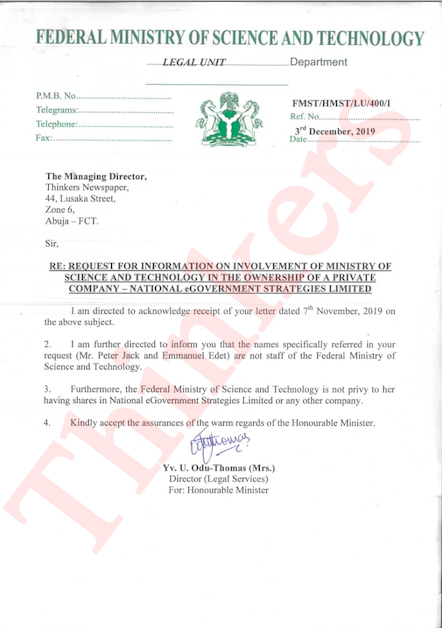 How Interior Ministry paid N1.1 billion to fraudulently registered ‘National eGovernment Strategies Limited’