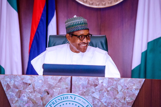 President Buhari signs reviewed 2020 Appropriation Bill, at the State House, on Friday