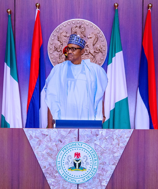 President Buhari presides over a Virtual FEC meeting in State House on 8th July 2020