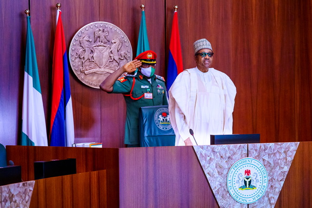 President Buhari presides over virtual FEC meeting, at the State House, on Wednesday