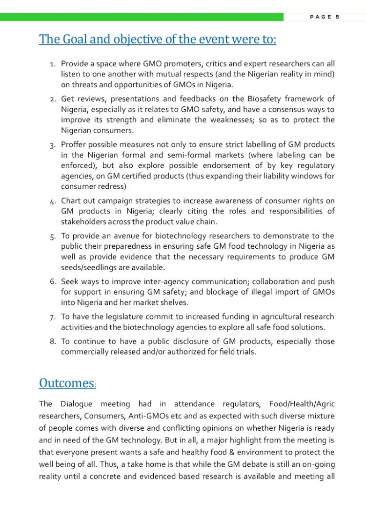 Barns Connect Policy Dialogue on Genetically Modified Crops