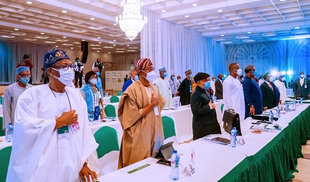 Implement policies that will better the lives of Nigerians, Buhari tells ministers, others