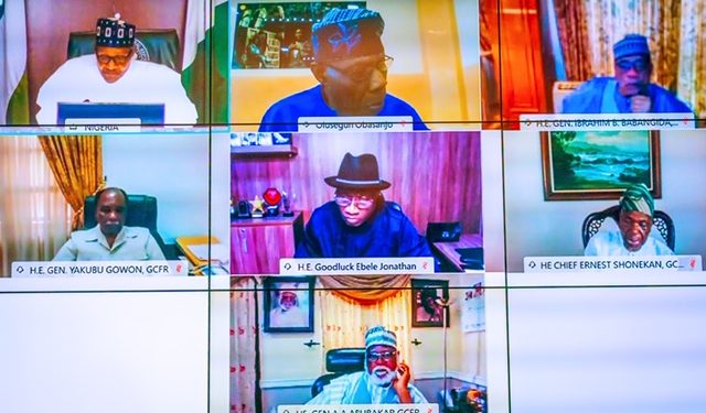 #ENDSARS protests were hijacked, misdirected, Buhari tells former heads of state