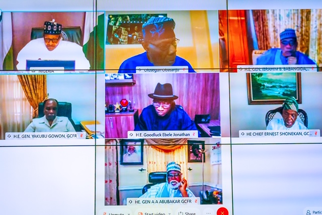 #ENDSARS protests were hijacked, misdirected, Buhari tells former heads of state