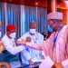 Buhari swears-in INEC chairman, Professor Mahmood Yakubu