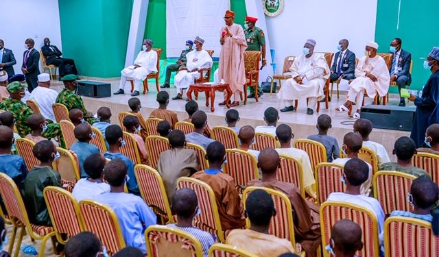 Don’t let misfortune stop you from getting good education, Buhari tells GSSS Kankara students