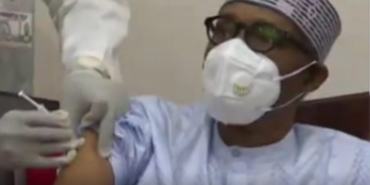 Buhari, Osinbajo receive COVID-19 vaccine on live TV