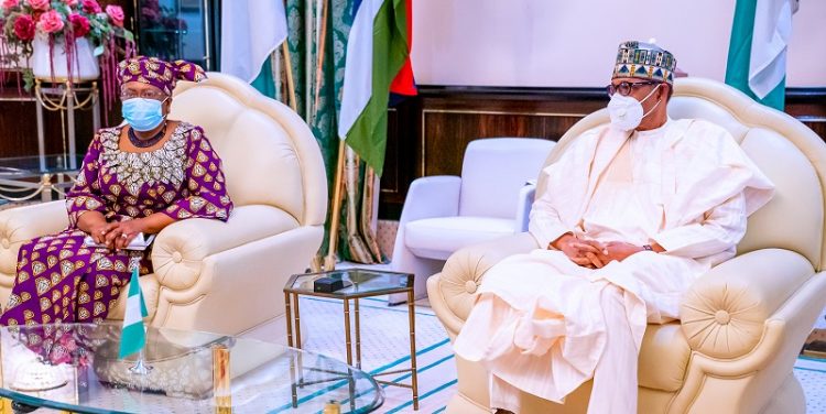 Buhari to OkonJo-Iweala: We’re happy you made it, but you also earned it
