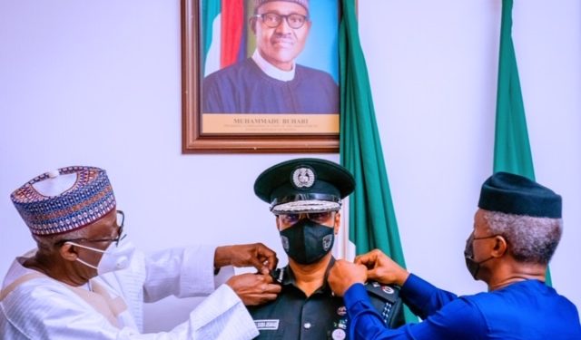 Osinbajo decorates acting IGP with new ranks, orders him to restore public trust in police