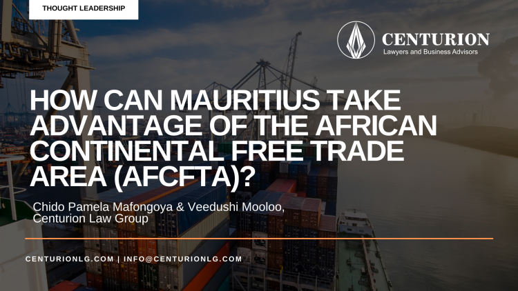 How can Mauritius take advantage of the African Continental Free Trade Area?