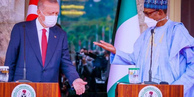 Buhari commends Erdogan as Nigeria, Turkey sign agreements on energy, mining, defence
