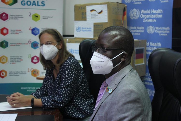 Germany donates 924,000 surgical face masks to WHO for COVID-19 response work in Zambia