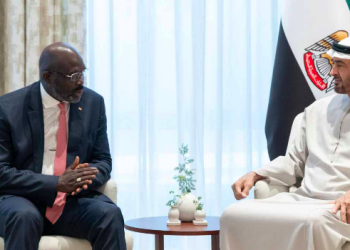 UAE President Mohamed bin Zayed receives president of Liberia