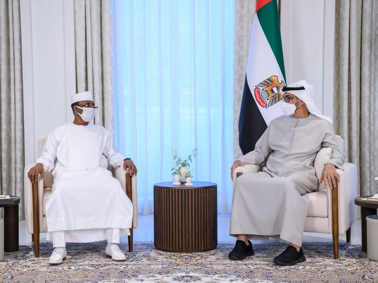 UAE President receives Chad’s transitional military council leader