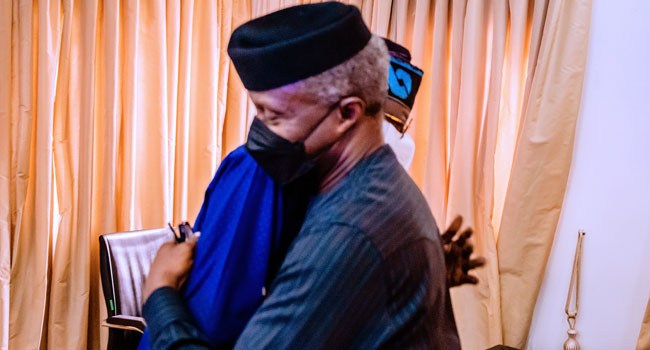 Osinbajo congratulates Tinubu on victory at APC presidential primary election